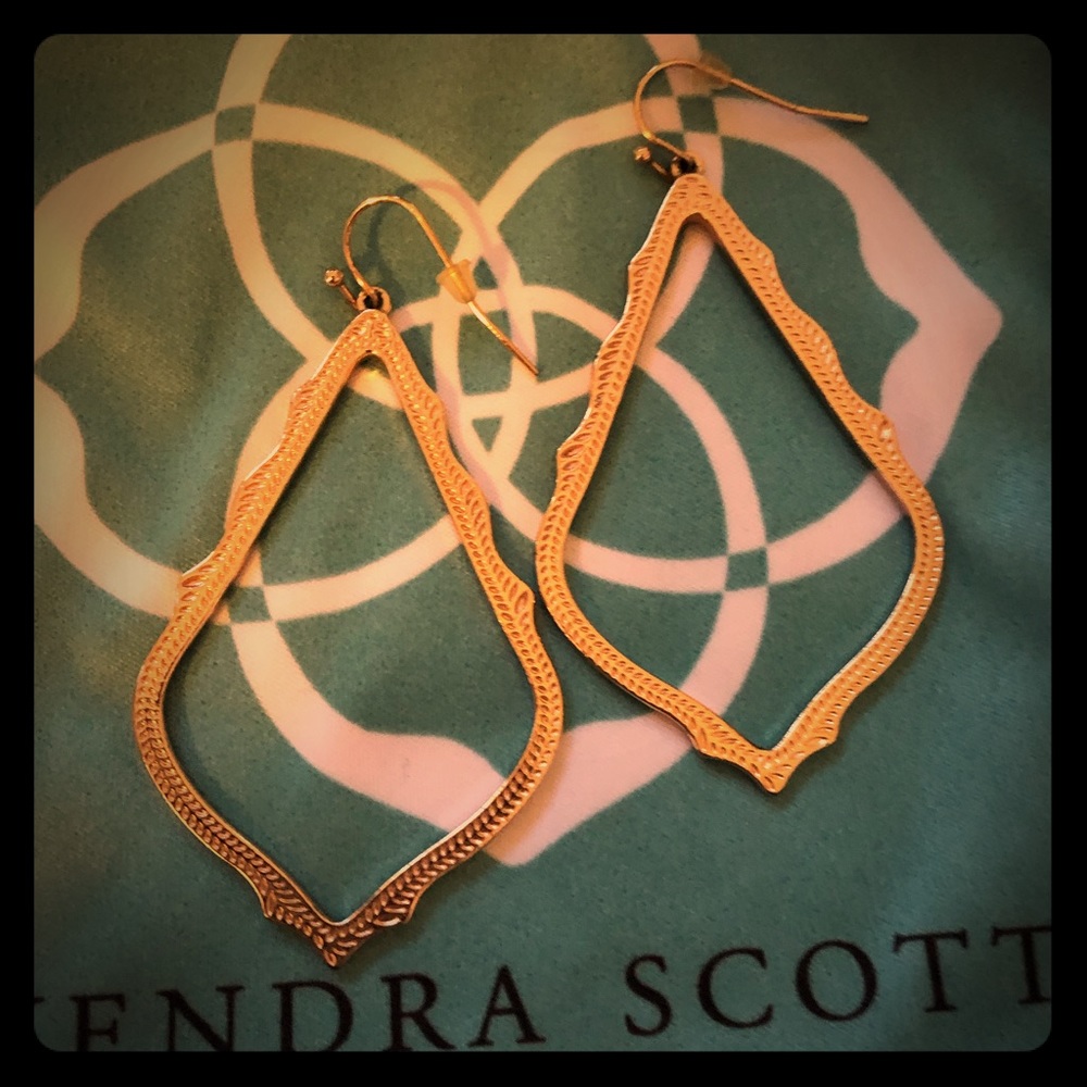 Kendra Scott Rose Gold Sophee drop earrings
